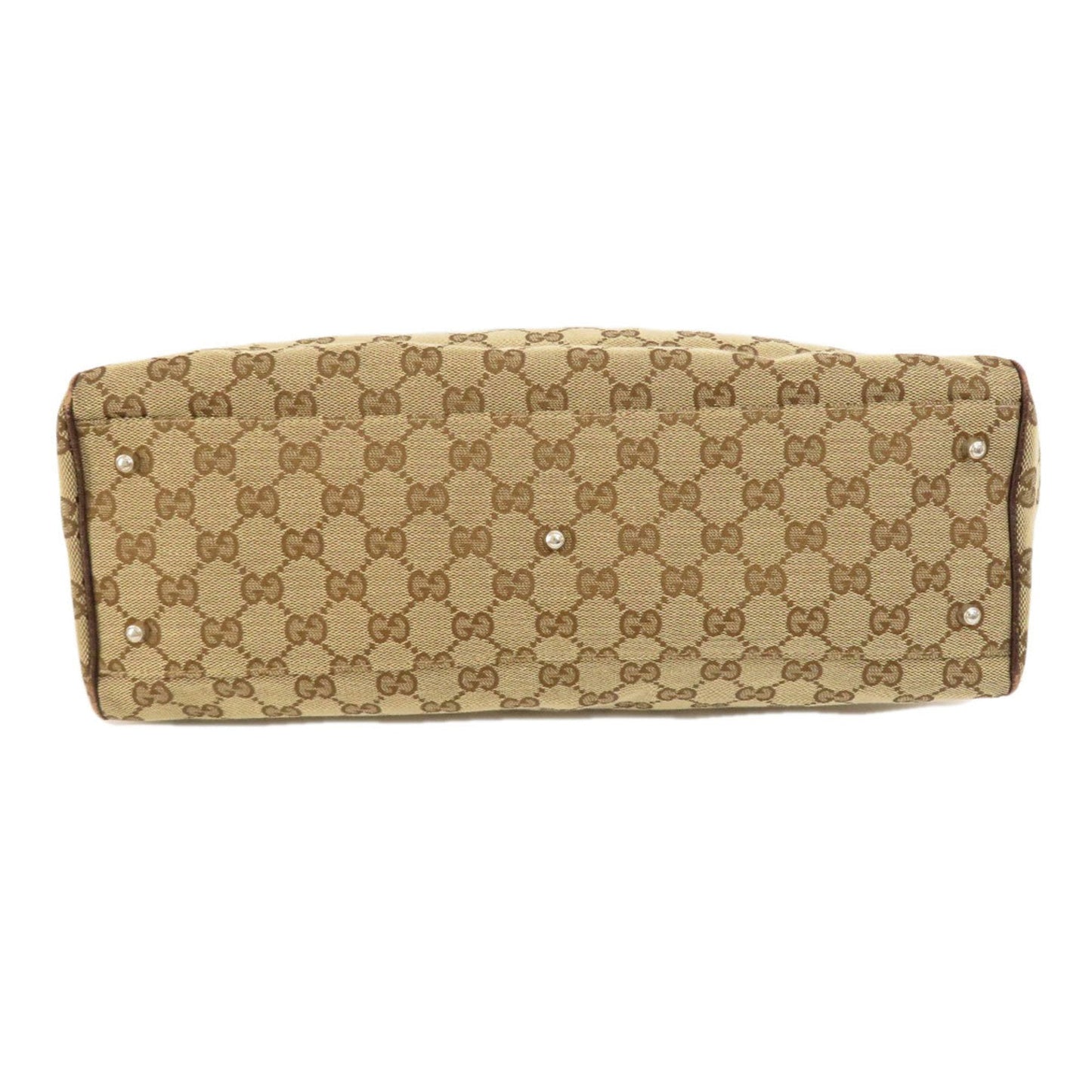 Luxury Gucci 145758 GG Sherry Line Handbag Canvas Ladies