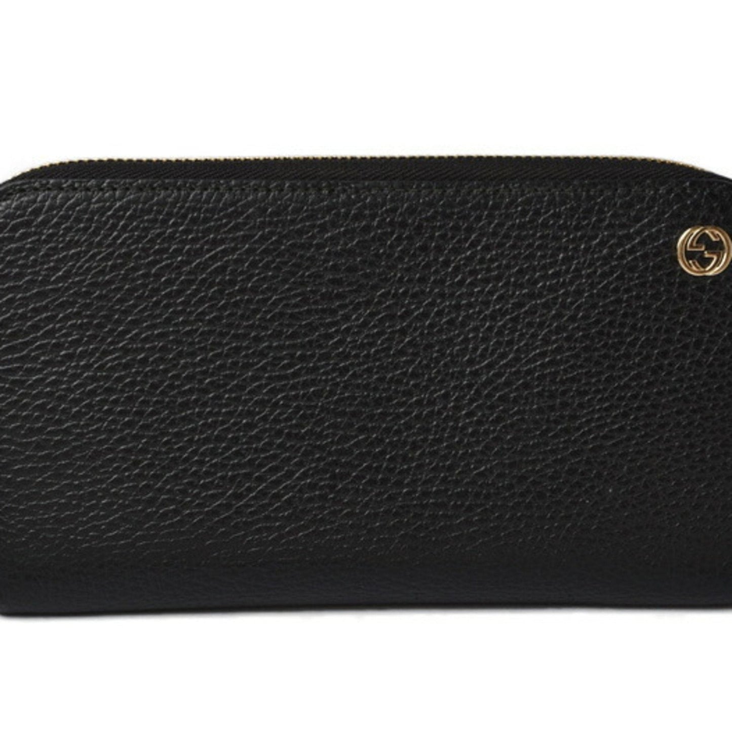 Luxury Gucci Wallet Luxury Gucci Long Wallet/Petit Marmont Leather Black Round 449347 Outlet