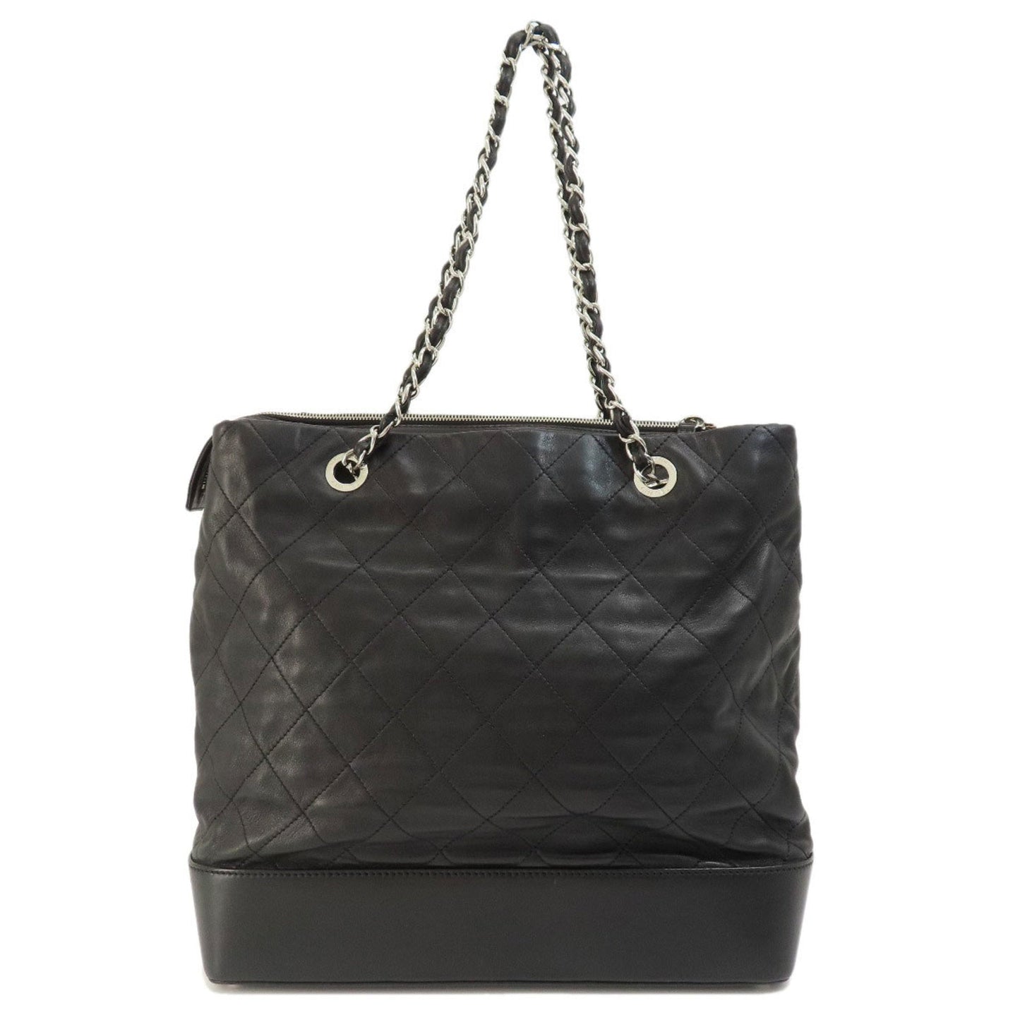 Luxury Chanel Chain Bag Matelasse Coco Mark Tote Lambskin Women's