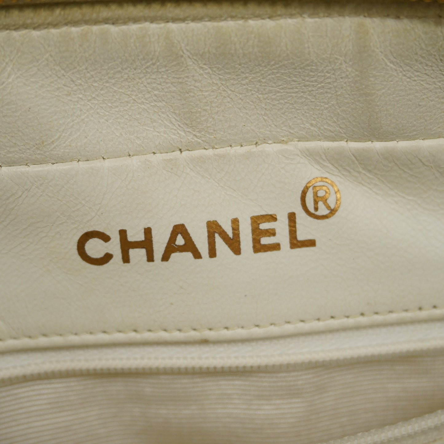 CHANEL  Matelasse Women's Canvas Handbag White