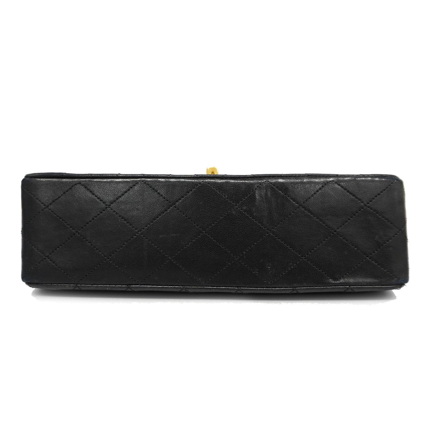 CHANEL  Matelasse W Flap W Chain Lambskin Women's Leather Shoulder Bag Black