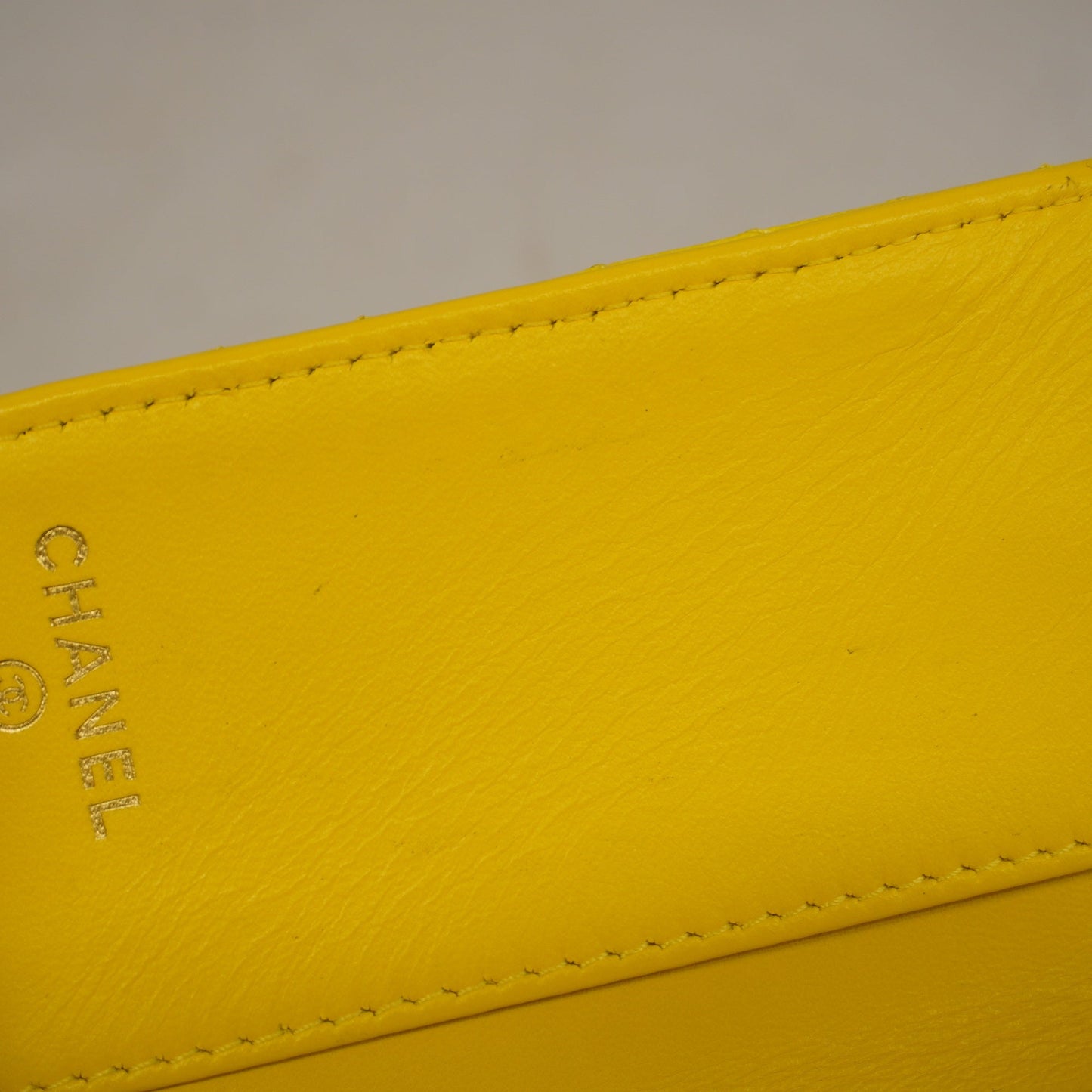 CHANEL  Boy  Tri-fold Wallet Boy  V Stitch Gold Hardware Women's