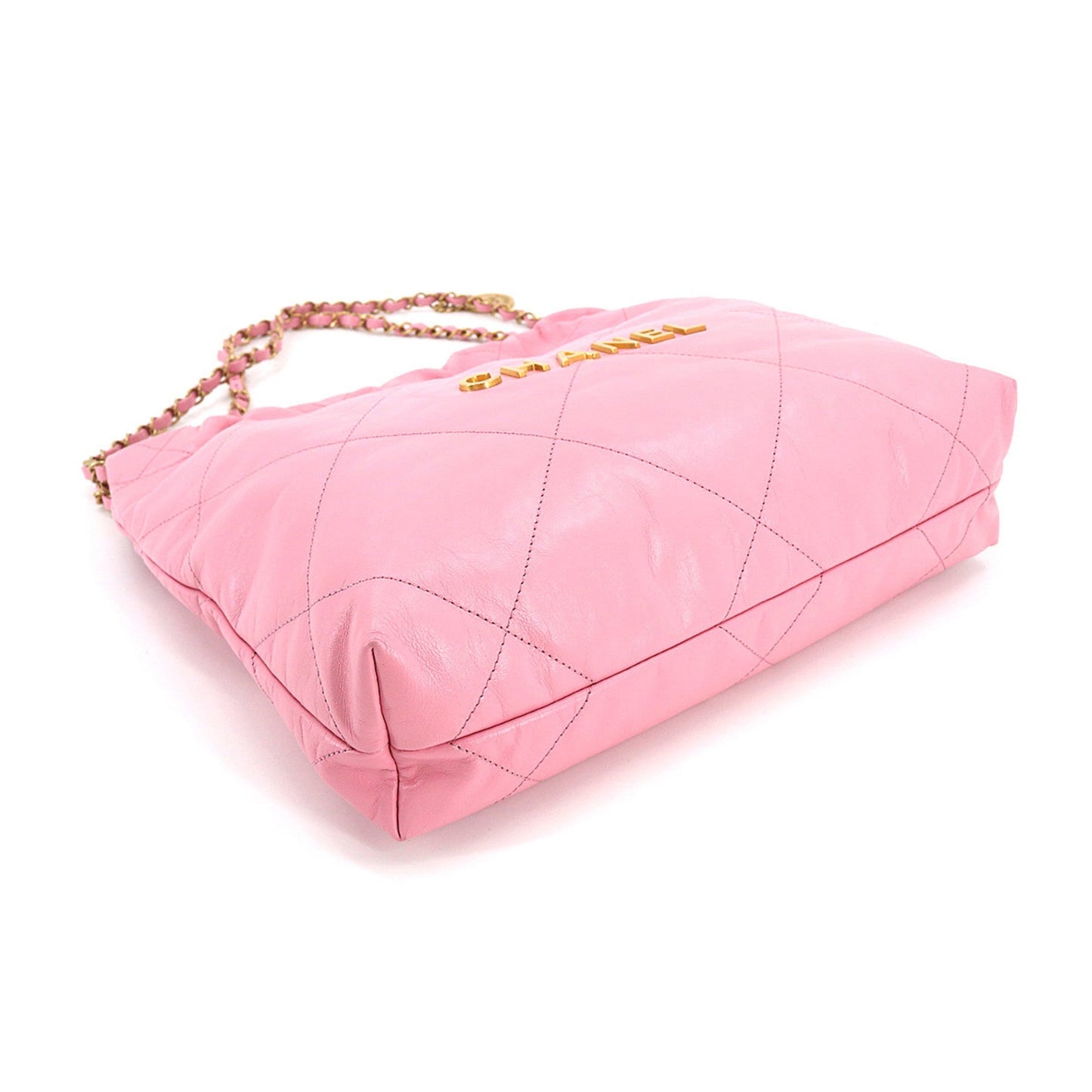 CHANELShoulder Bag with the  22 Small chain shoulder bag leather pink AS3260 porch