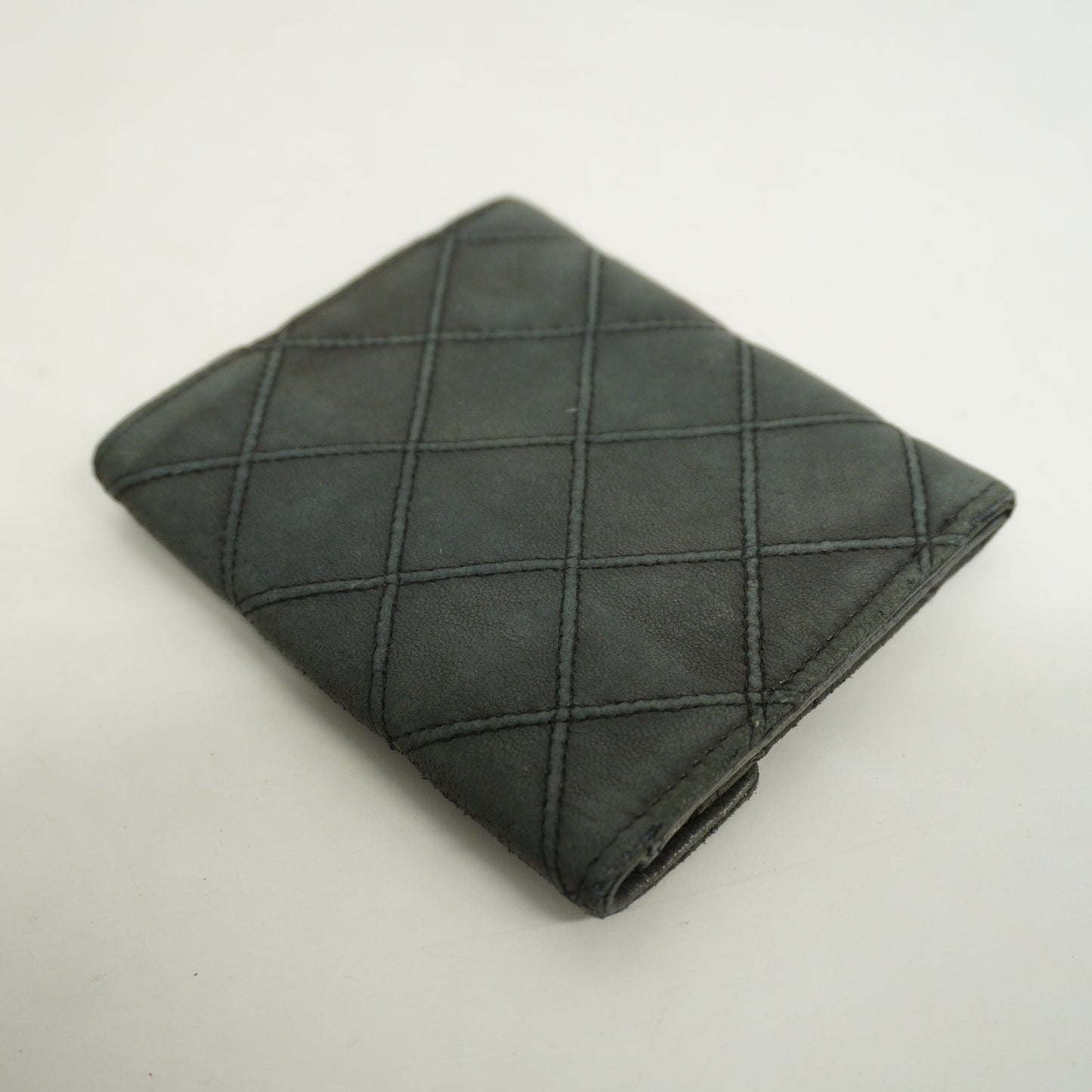 CHANEL  Bicolor Gold Metal Fittings Lambskin Coin Purse/coin Case Black