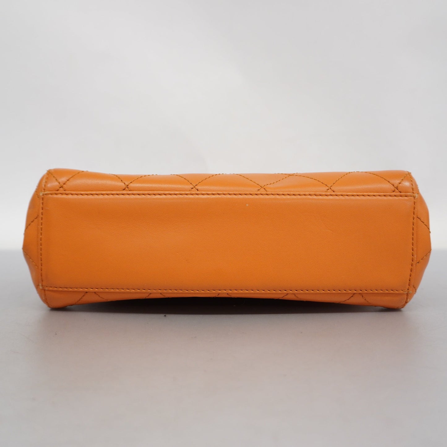 Luxury Chanel  Matelasse Women's Leather Handbag Orange