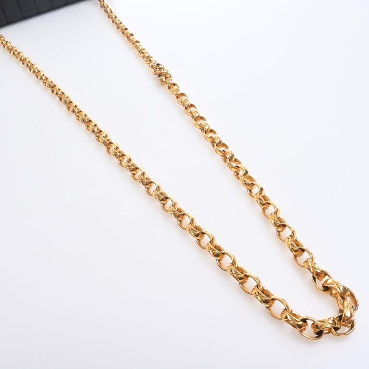 Luxury Chanel Lambskin Coco Mark Chain Shoulder Bag Black Ladies