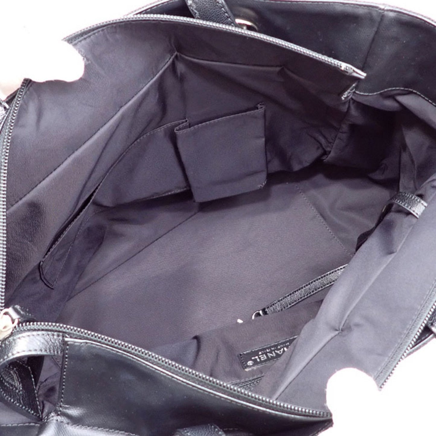 Luxury Chanel A34209 Women's Coated Canvas Tote Bag Black