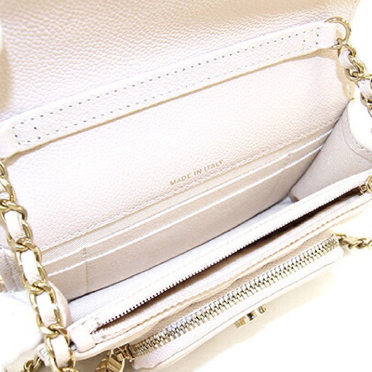 Luxury Chanel Handbag Matelasse Infinity AP2914 Light Beige Caviar Skin Women's Chain Bag Quilting Diamond Stitch Coco Mark