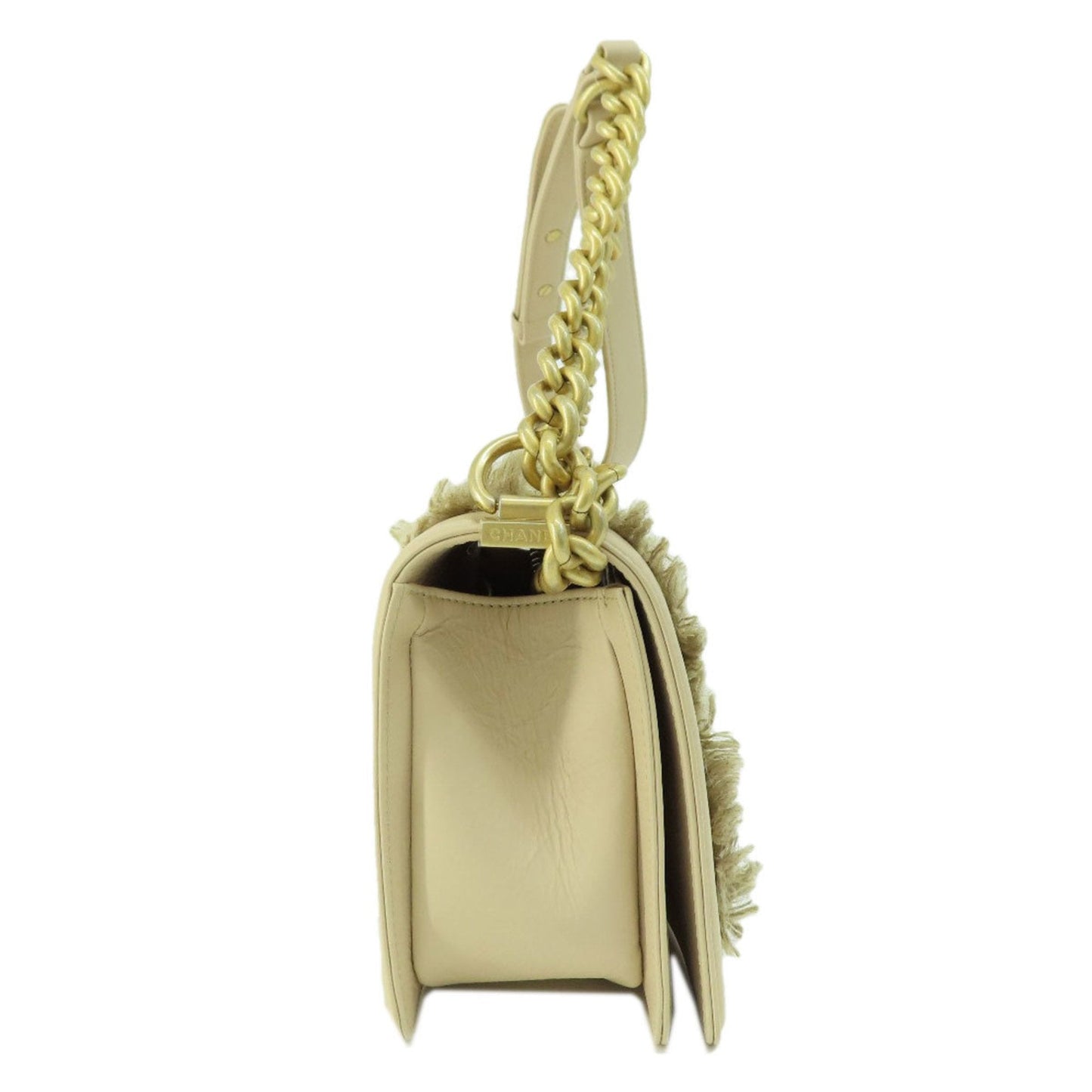 Luxury Chanel Boy  Bijou Shoulder Bag Calf Women's