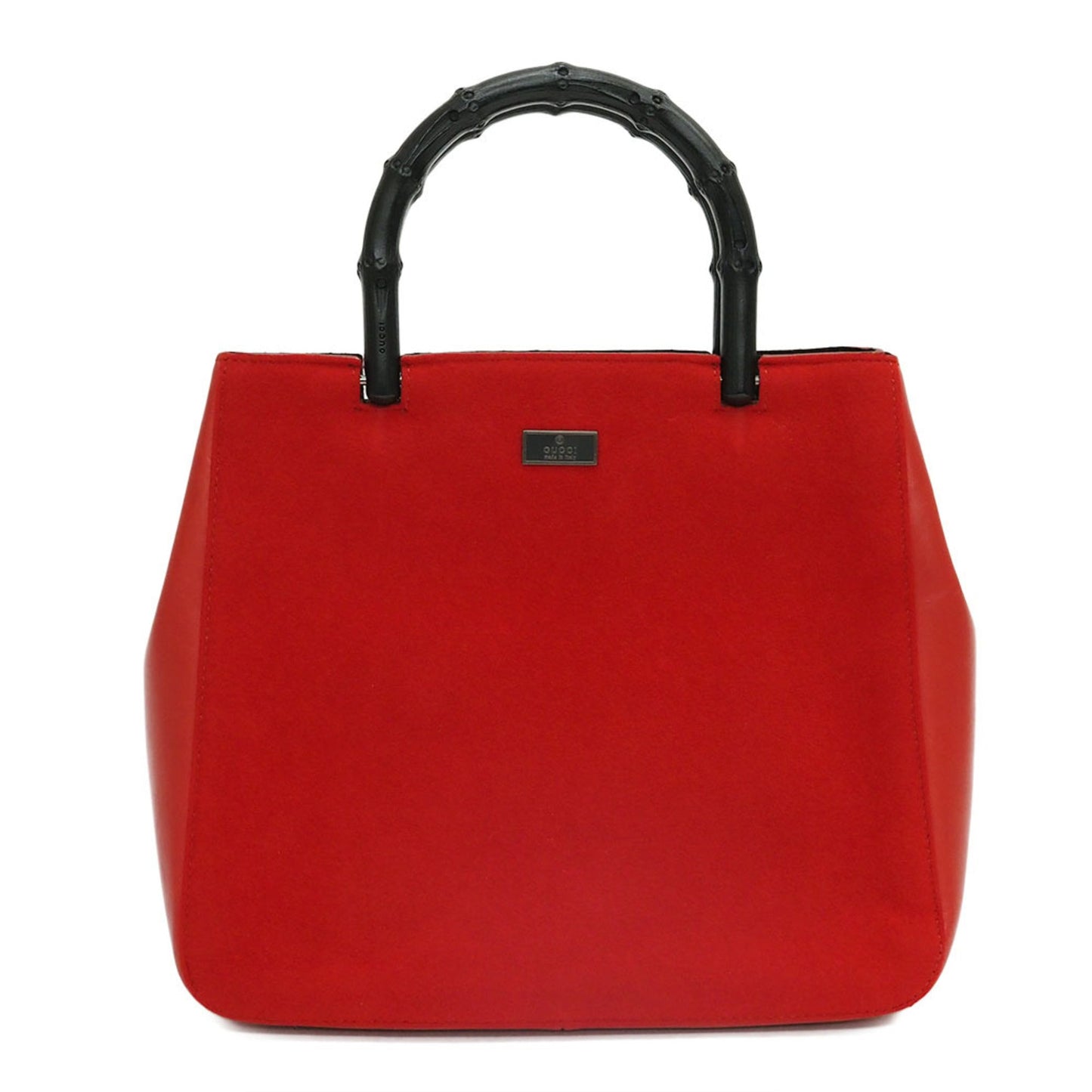 Luxury Gucci Bamboo Handbag 002/1061 Red Ladies