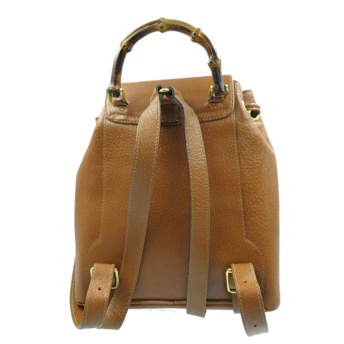 Luxury Gucci Bamboo Leather Brown 03 2265 0030 Mini Rucksack Backpack Bag 0045 GUCCI