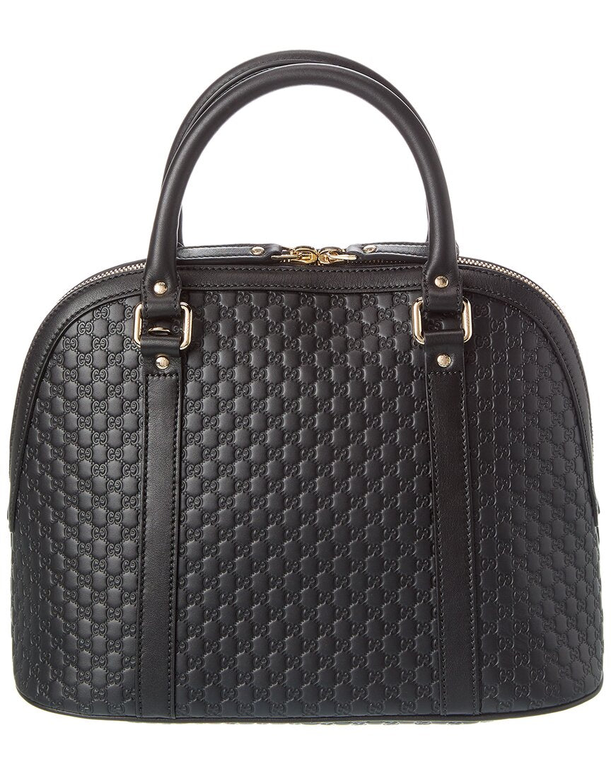 Gucci Logo GG Leather Satchel