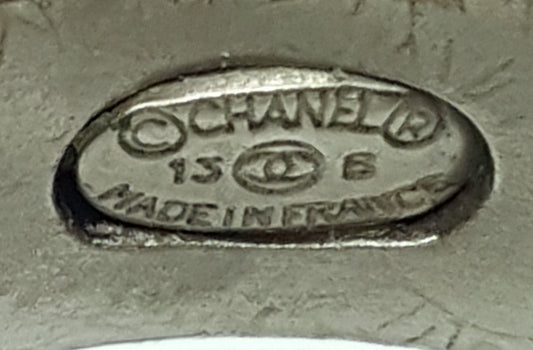 Chanel Silver Finish Bow Ring 7