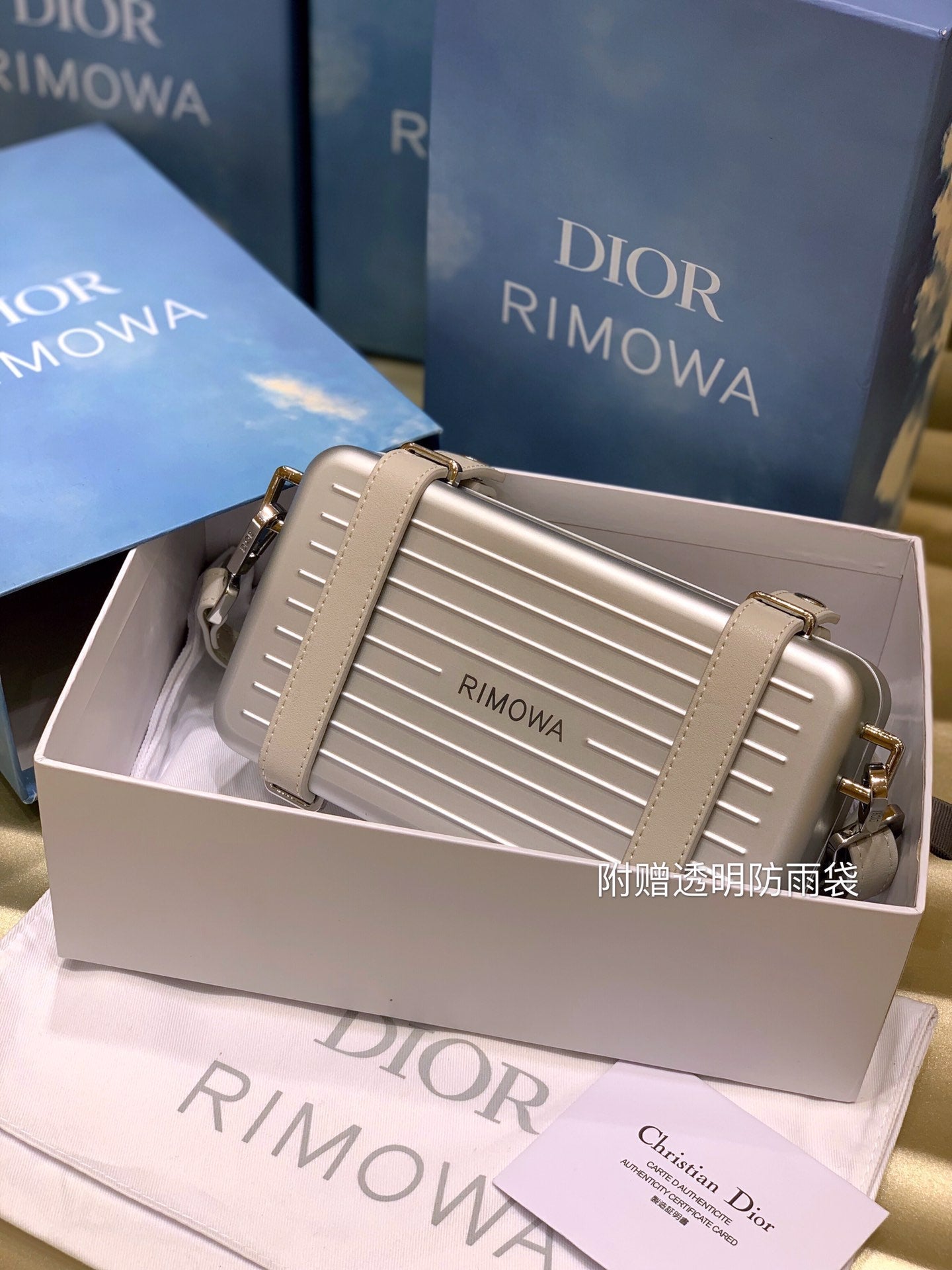 Luxury DiorRIMOWA 20 CASE BAG IN SILVER ALUMINUM MAGNESIUM
