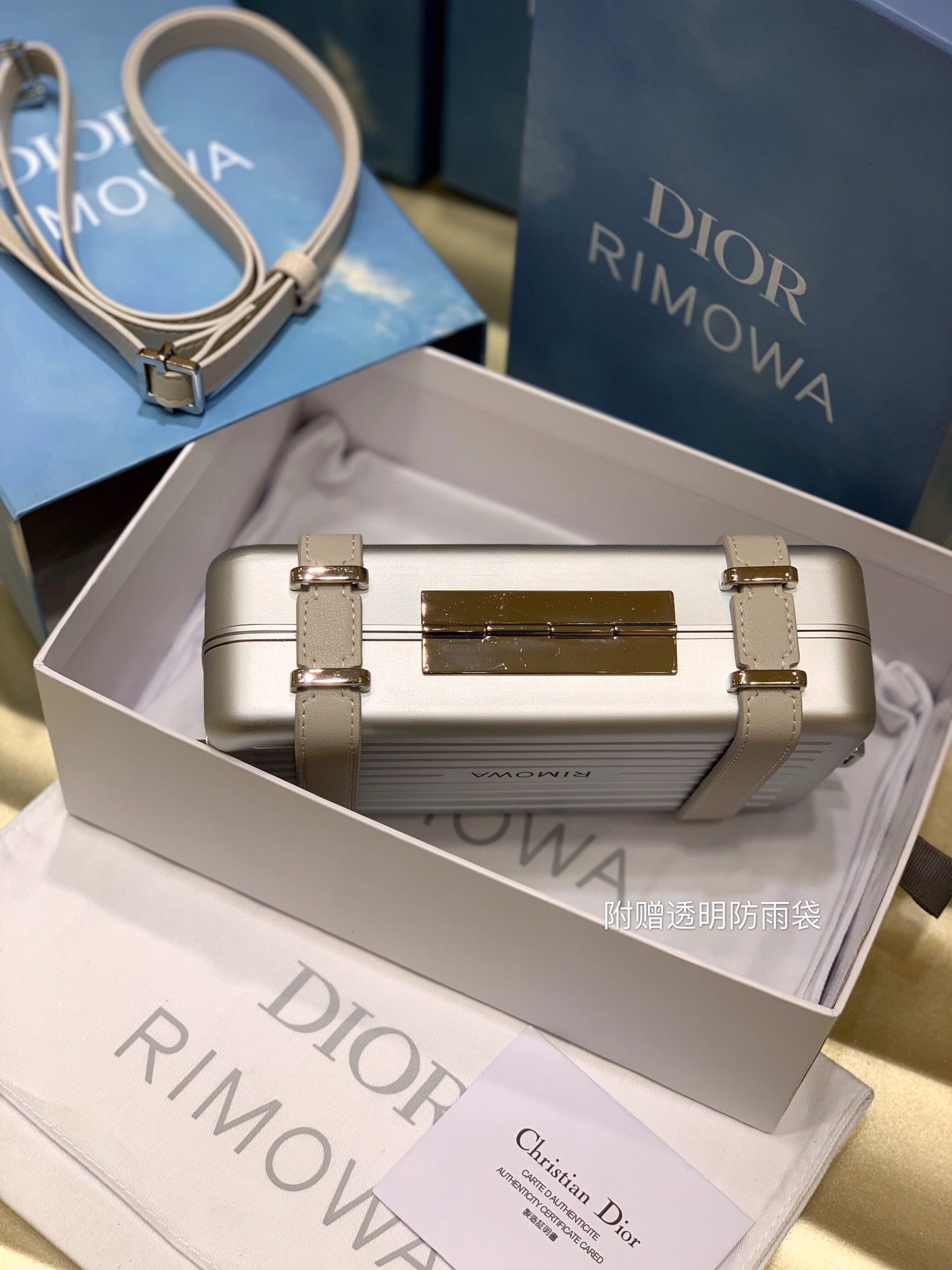 Luxury DiorRIMOWA 20 CASE BAG IN SILVER ALUMINUM MAGNESIUM
