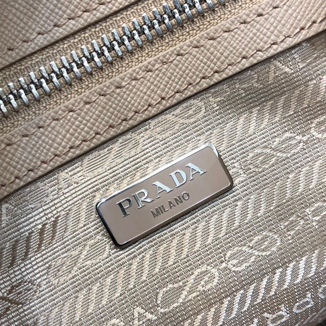 Luxury PradaMINI 23 BAG IN TAN BEIGE SAFFIANO LEATHER