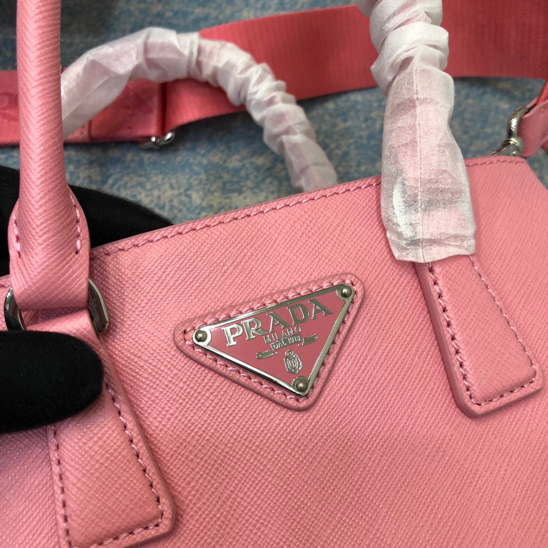 Luxury PradaMINI 23 BAG IN PETAL PINK SAFFIANO LEATHER