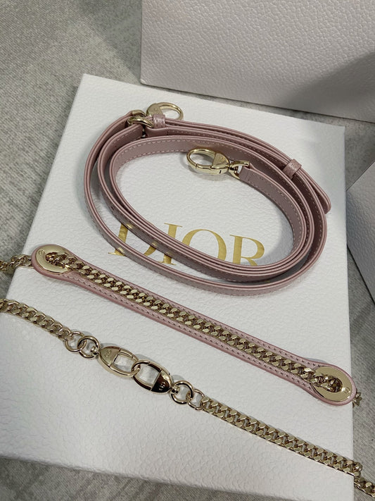 Luxury DiorMINI LADY 17 MY ABC POWDER PINK LAMBSKIN