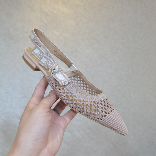 Luxury Dior25 J'A Luxury DiorSlingback Flat Mesh and Fabric 237886