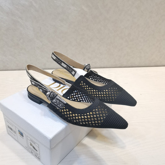 Luxury Dior25 J'A Luxury DiorSlingback Flat Mesh and Fabric 237886