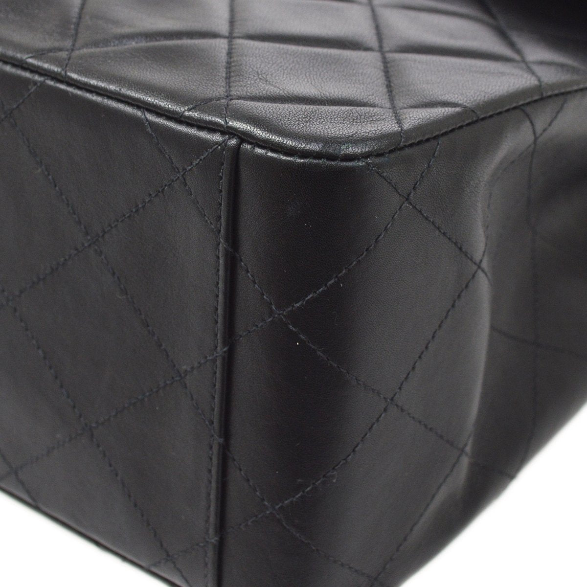 CHANEL 1994-1996 Classic Flap Maxi Black Lambskin 70688