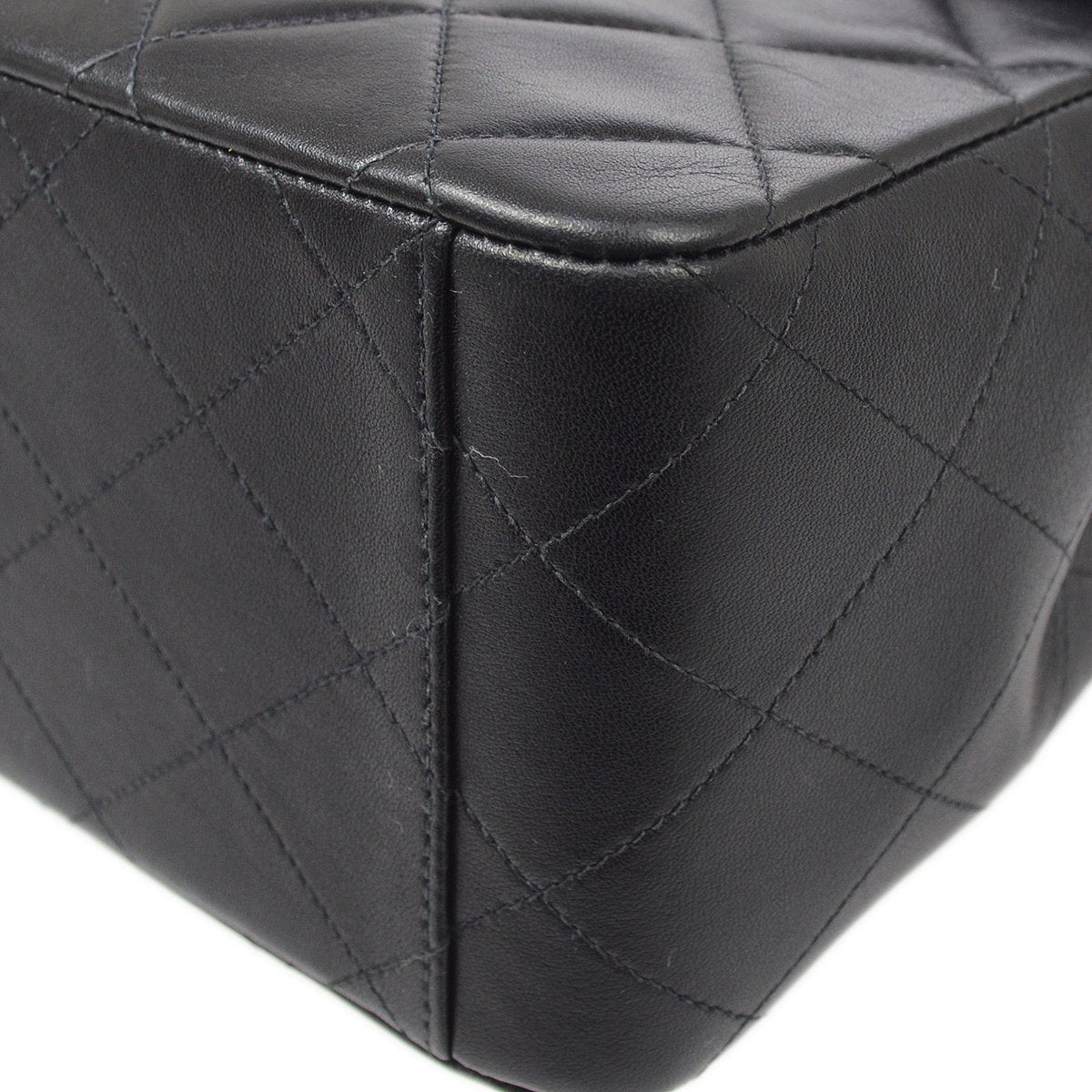 CHANEL 1994-1996 Classic Flap Maxi Black Lambskin 80517