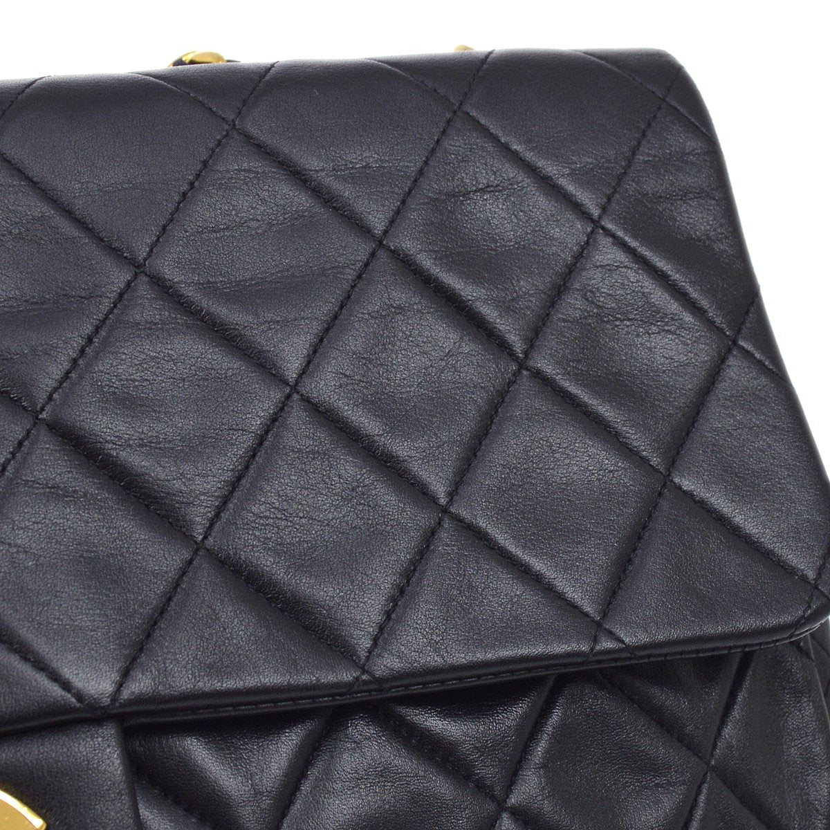 CHANEL 1994-1996 Classic Flap Maxi Black Lambskin 80511