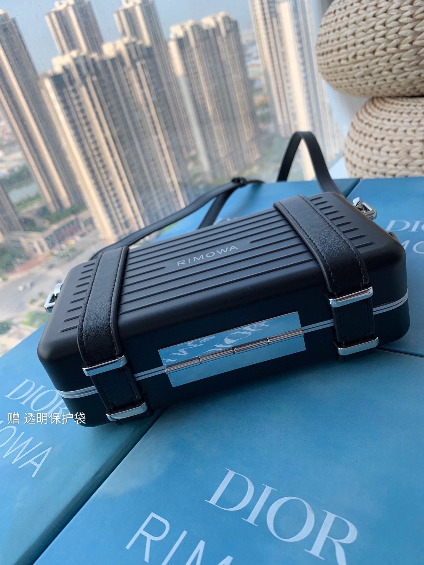 Luxury DiorRIMOWA 20 CASE BAG IN BLACK ALUMINUM MAGNESIUM
