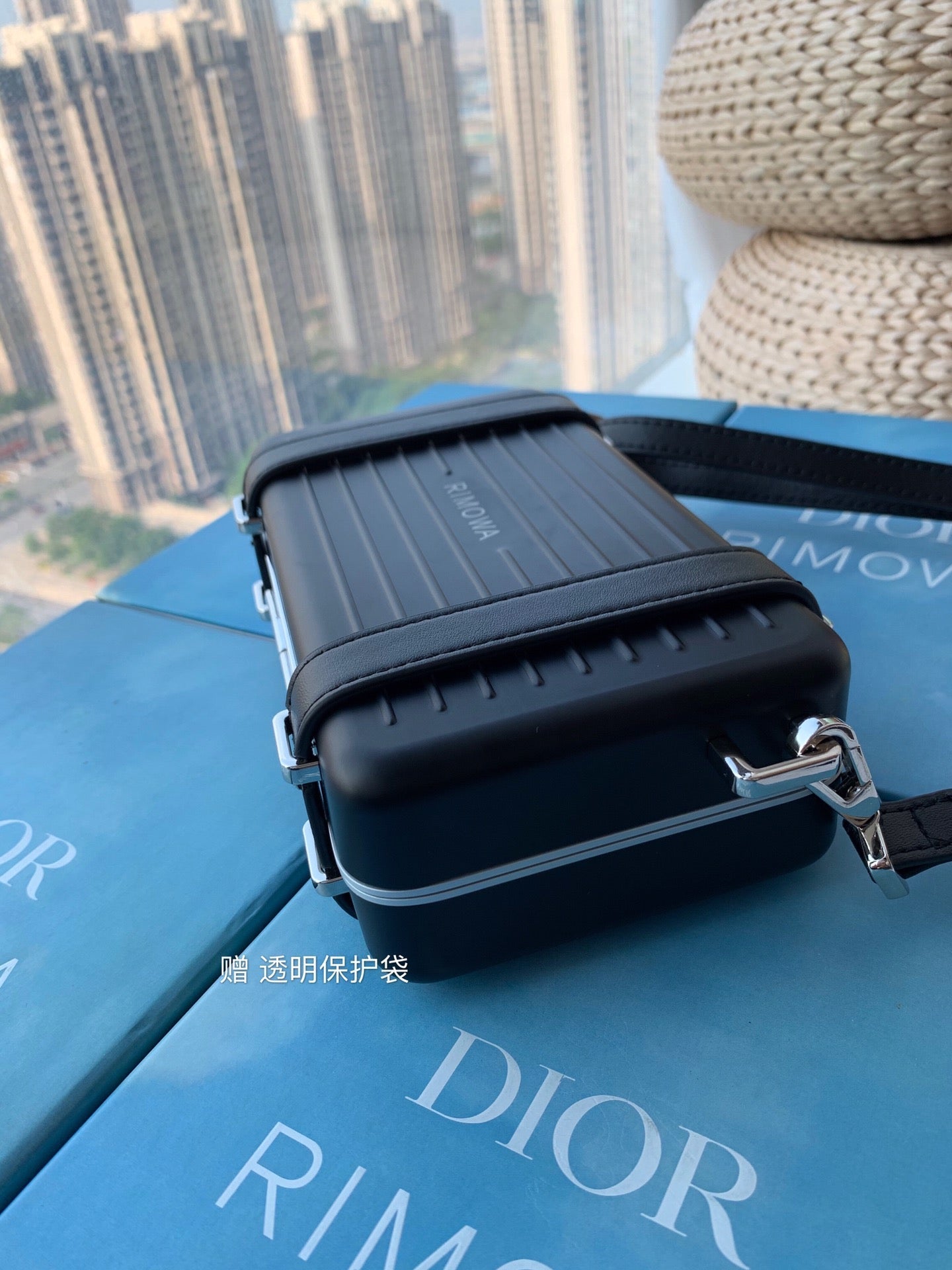 Luxury DiorRIMOWA 20 CASE BAG IN BLACK ALUMINUM MAGNESIUM
