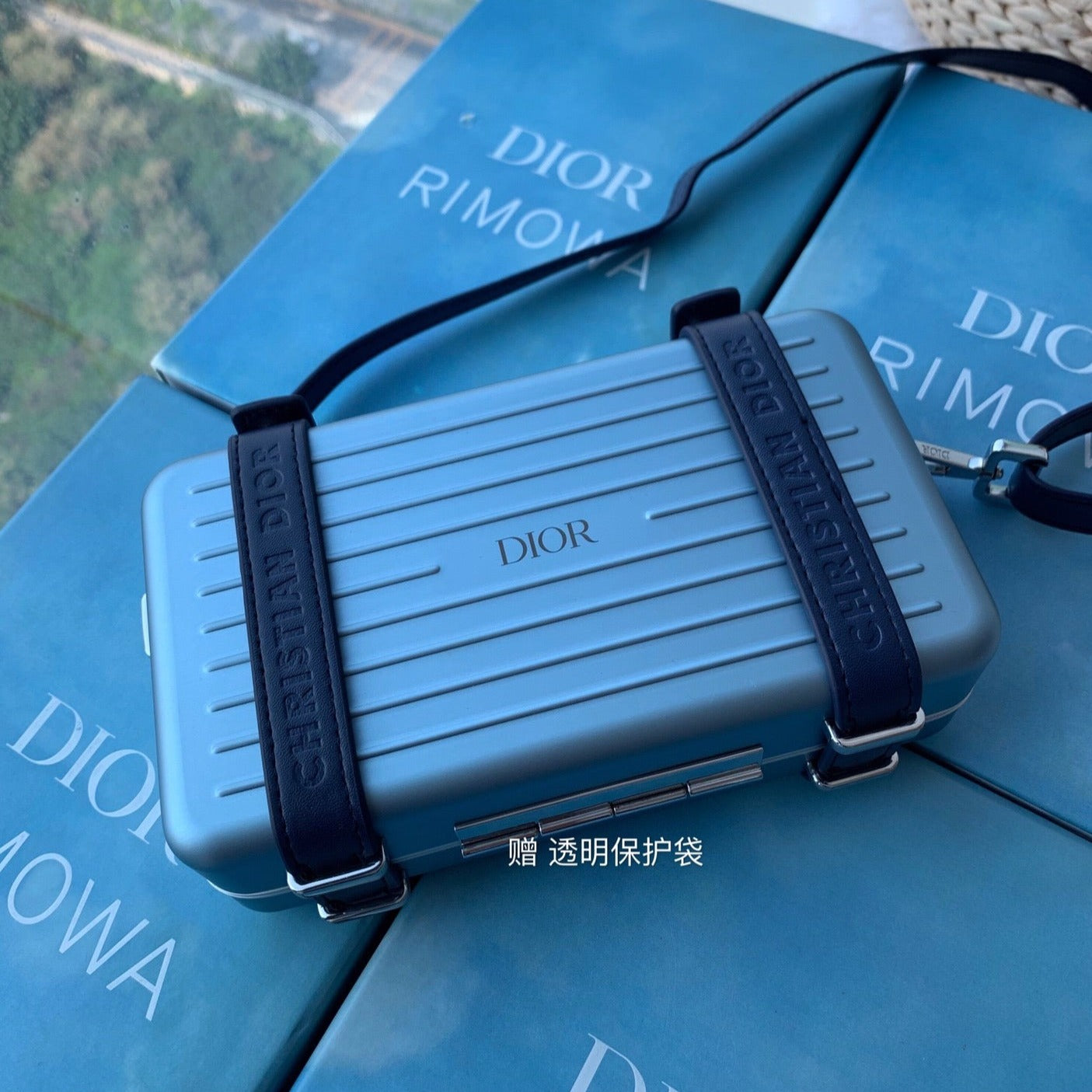 Luxury DiorRIMOWA 20 CASE BAG IN COBALT BLUE ALUMINUM MAGNESIUM