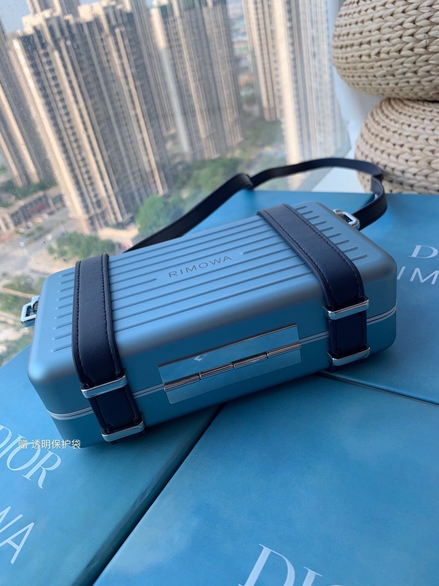 Luxury DiorRIMOWA 20 CASE BAG IN COBALT BLUE ALUMINUM MAGNESIUM