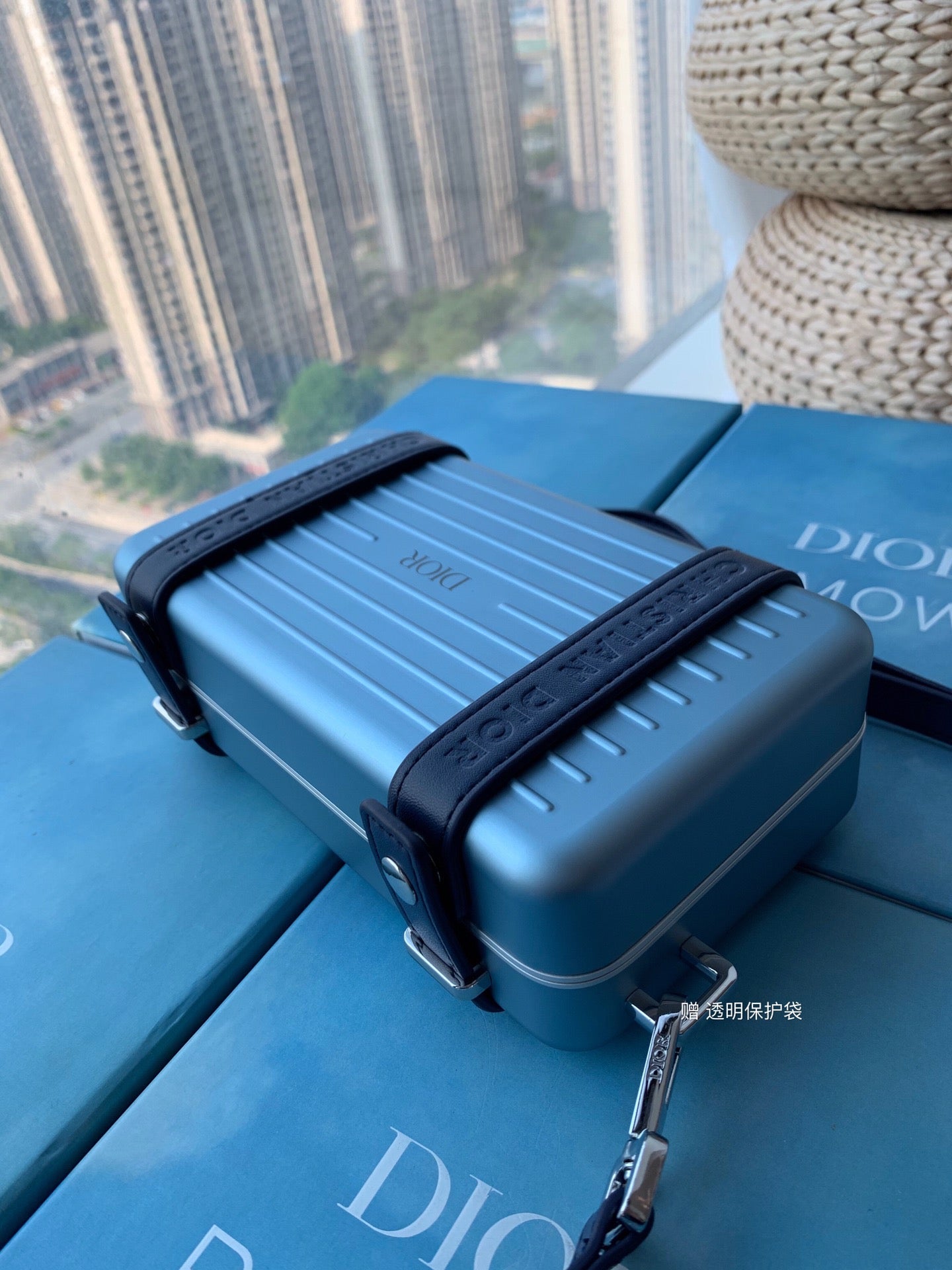 Luxury DiorRIMOWA 20 CASE BAG IN COBALT BLUE ALUMINUM MAGNESIUM