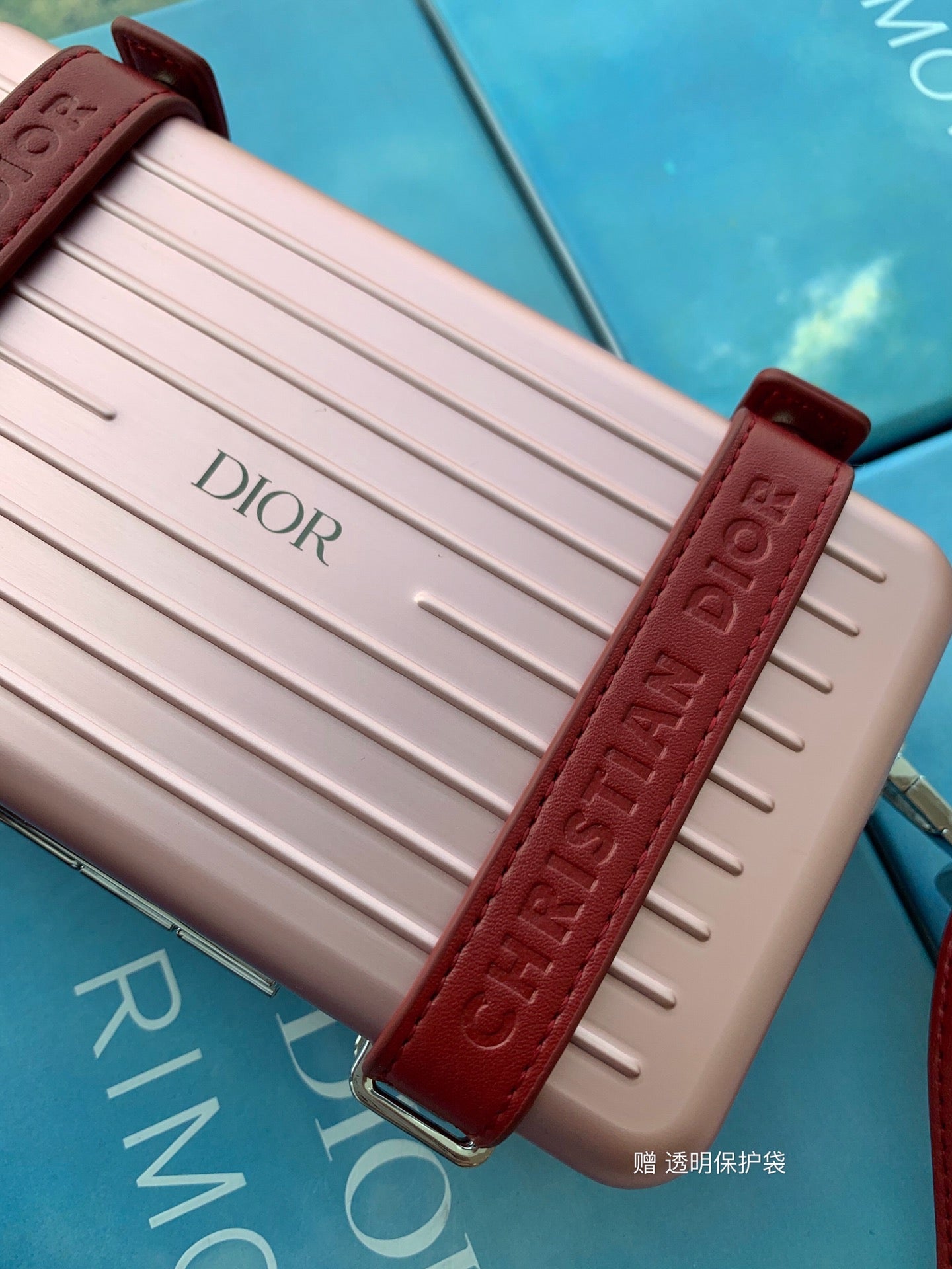 Luxury DiorRIMOWA 20 CASE BAG IN LIGHT PINK ALUMINUM MAGNESIUM