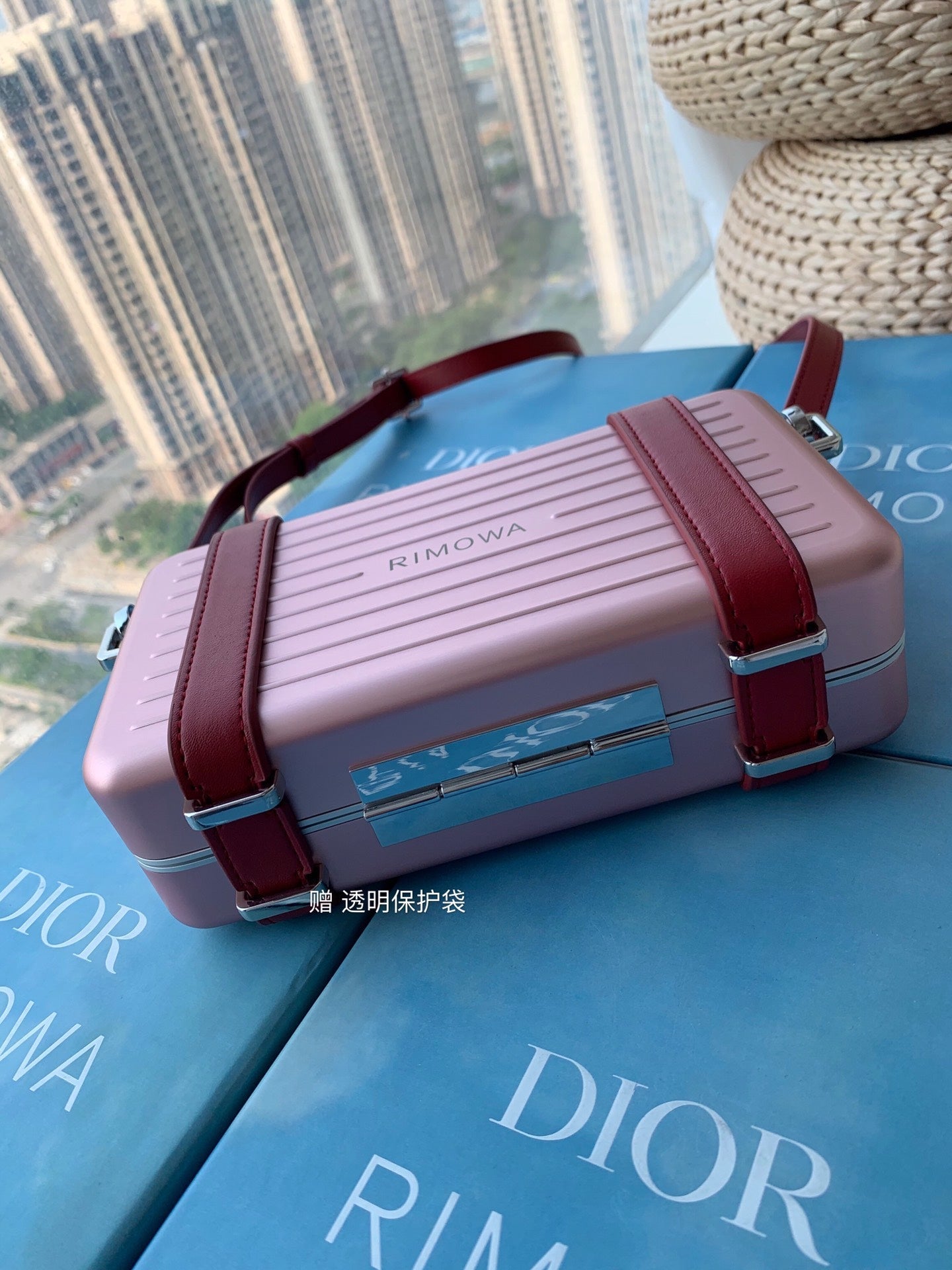 Luxury DiorRIMOWA 20 CASE BAG IN LIGHT PINK ALUMINUM MAGNESIUM