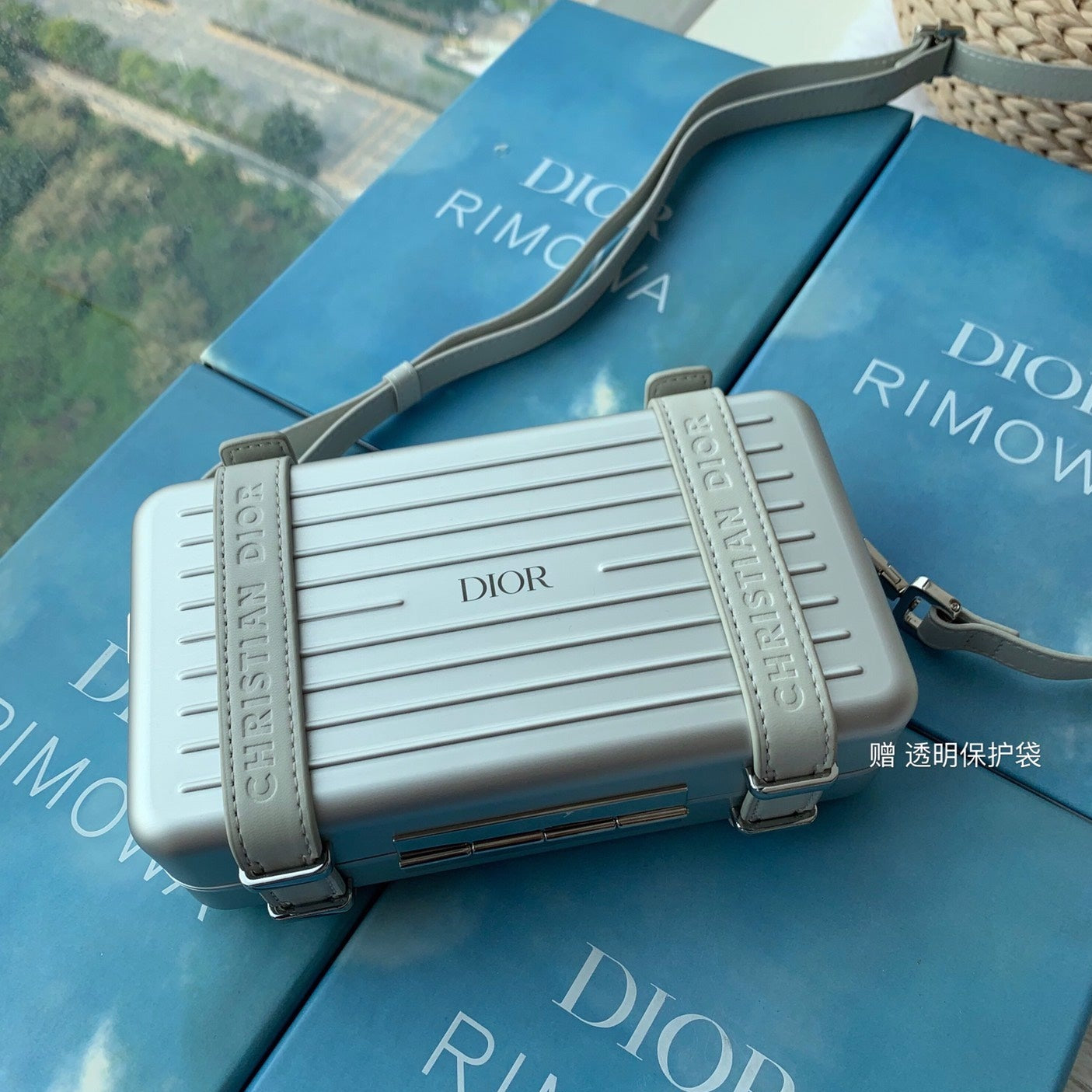 Luxury DiorRIMOWA 20 CASE BAG IN GREY ALUMINUM MAGNESIUM
