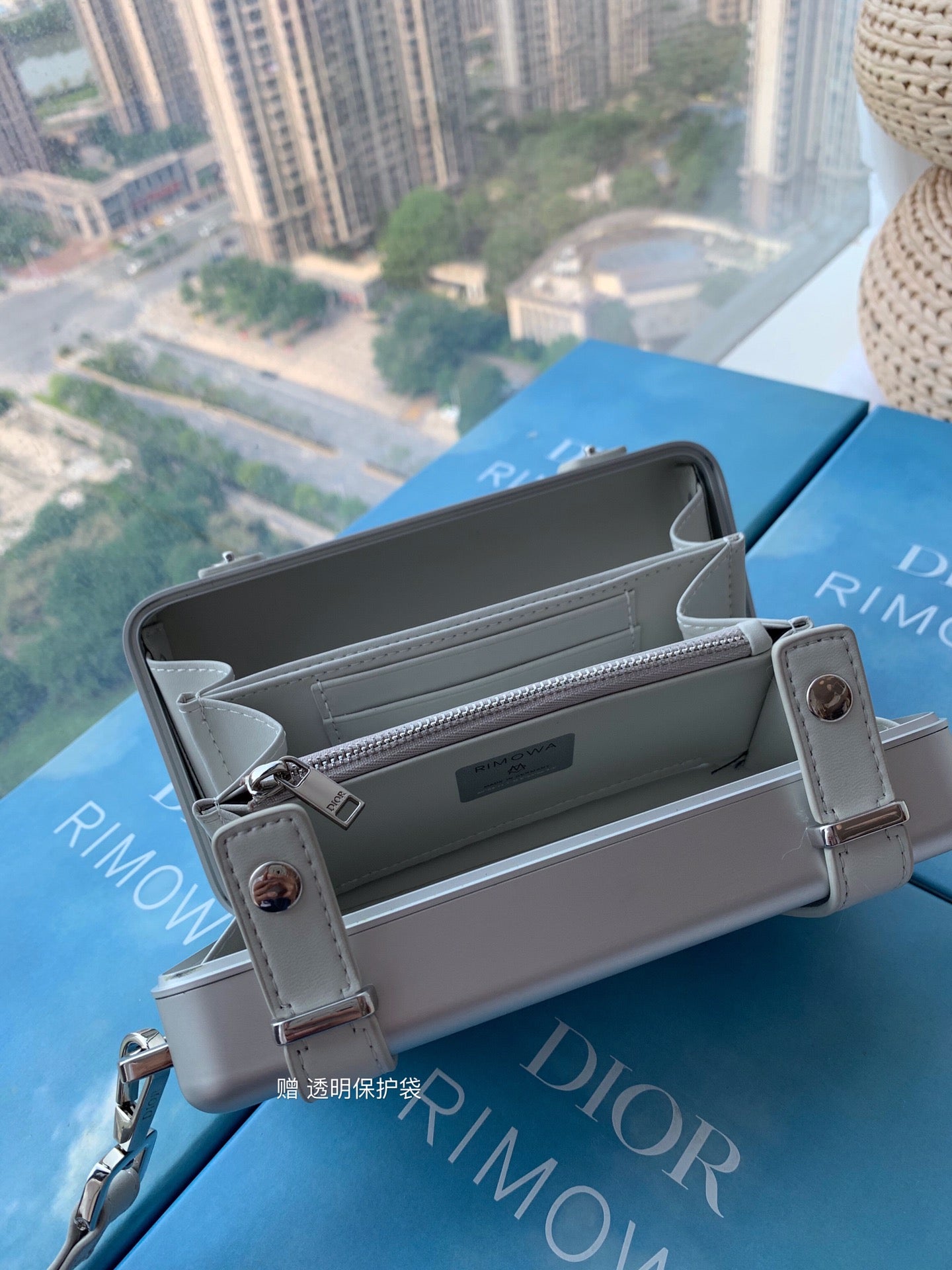 Luxury DiorRIMOWA 20 CASE BAG IN GREY ALUMINUM MAGNESIUM
