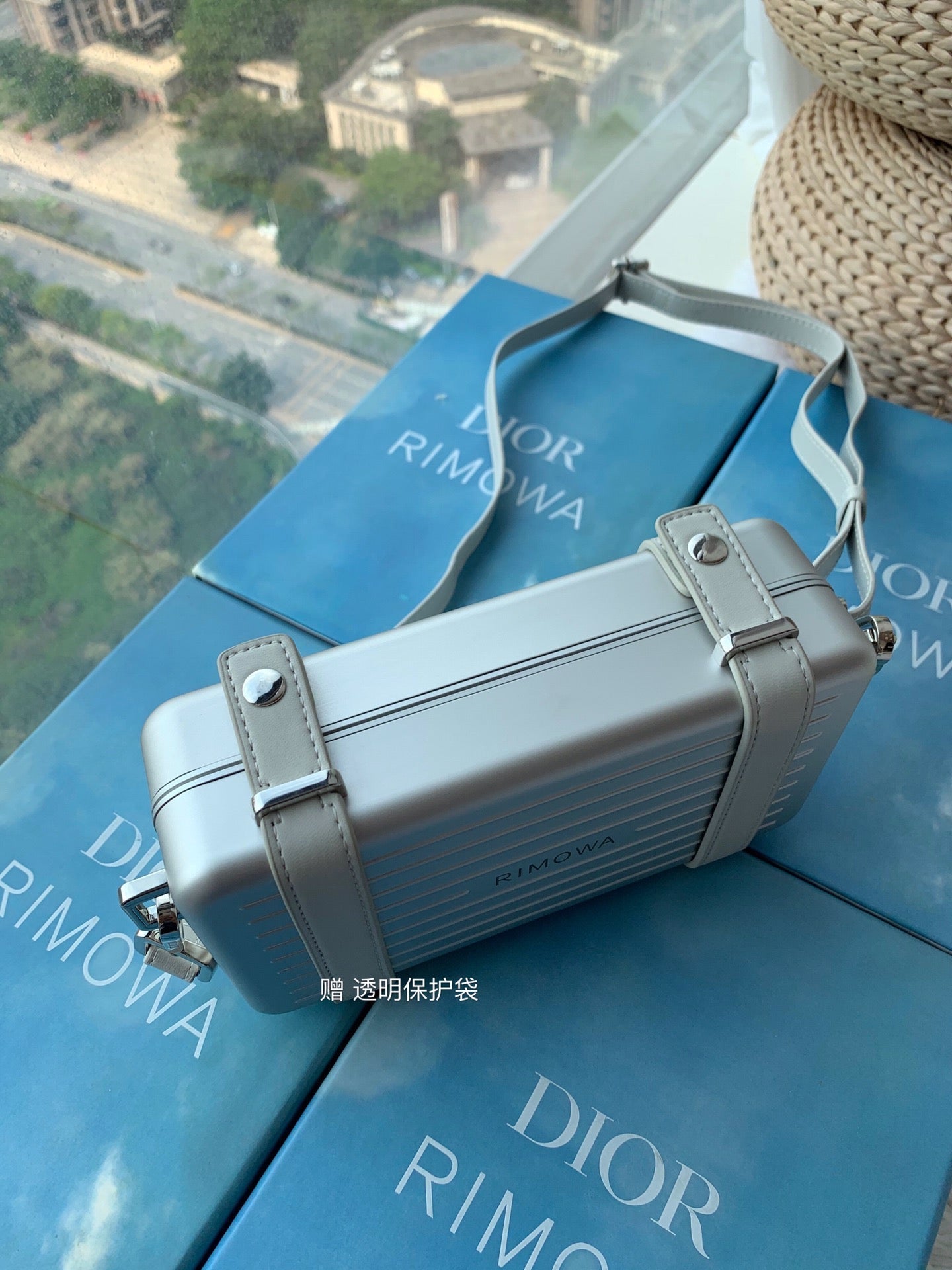 Luxury DiorRIMOWA 20 CASE BAG IN GREY ALUMINUM MAGNESIUM