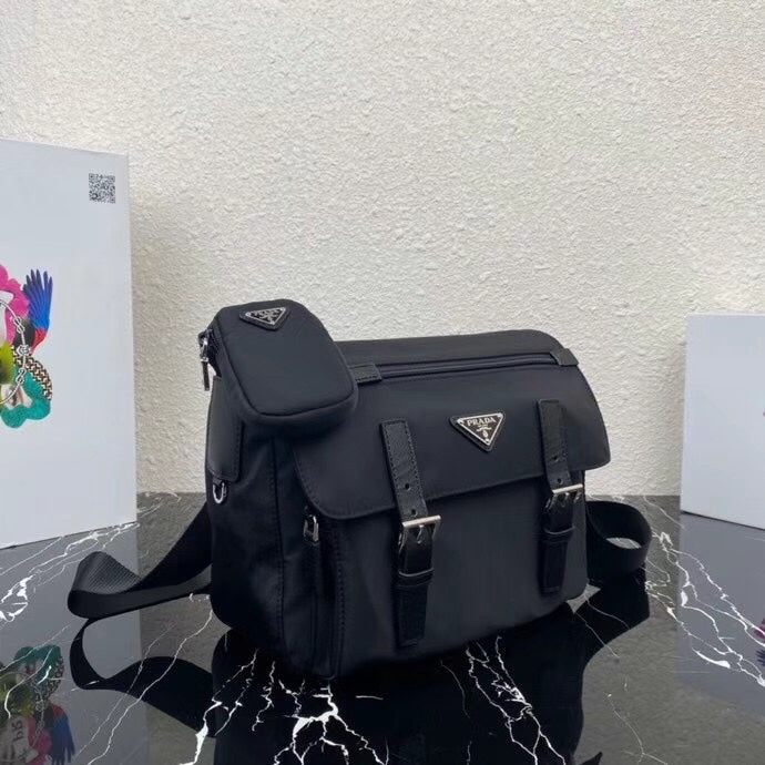 Luxury PradaSMALL 27 SHOULDER BAG IN BLACK RE-NYLON
