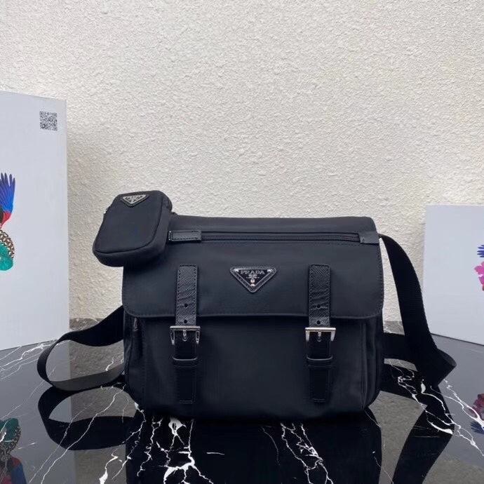 Luxury PradaSMALL 27 SHOULDER BAG IN BLACK RE-NYLON