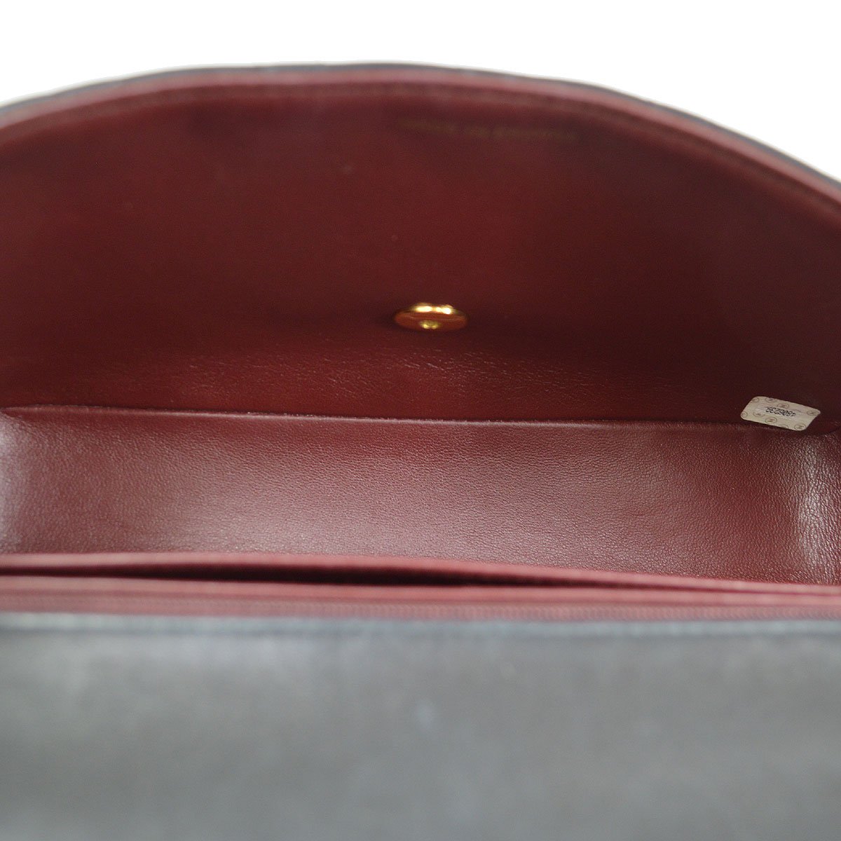 CHANEL 1996-1997 Classic Flap Handbag Medium Black Lambskin 92440