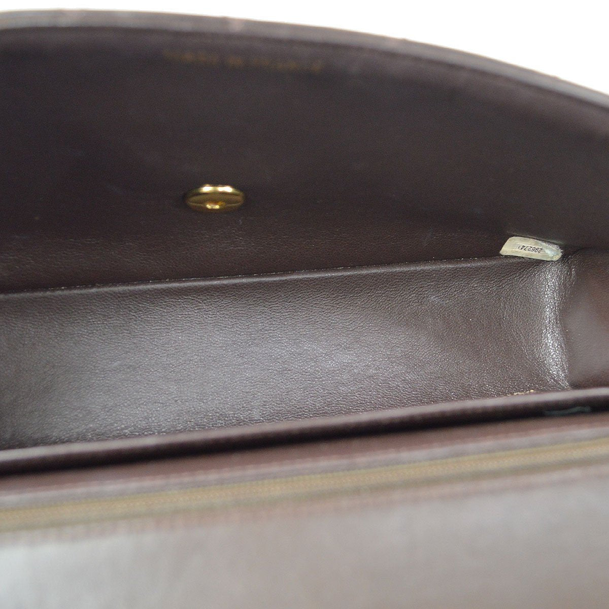 CHANEL 1994 Classic Flap Handbag Set Brown Lambskin 92075