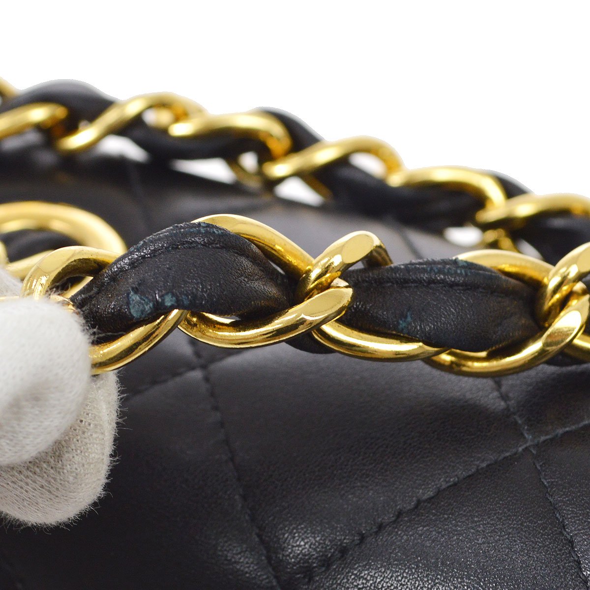 CHANEL 1994-1996 Classic Flap Maxi Black Lambskin 92998