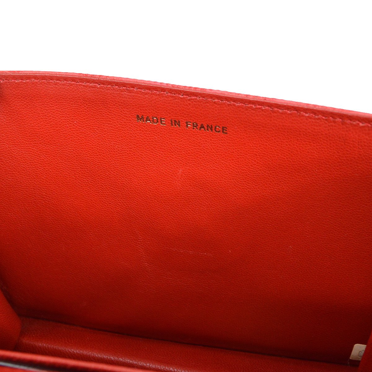 CHANEL 1989-1991 Red Lizard Letter Flap Bag 20633