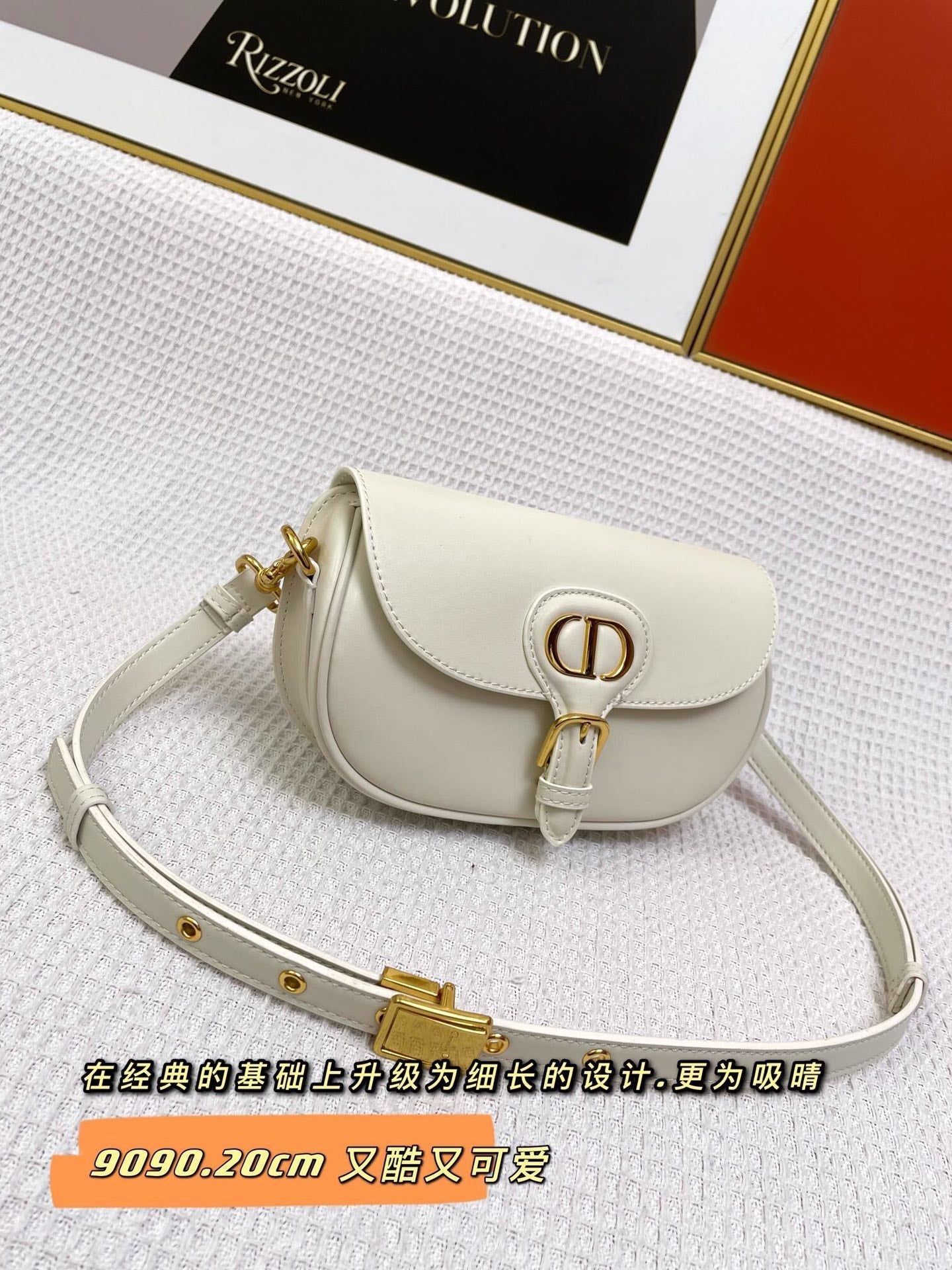 Luxury DiorMINI BOBBY EAST-WEST 20 BAG IN WHITE CALFSKIN
