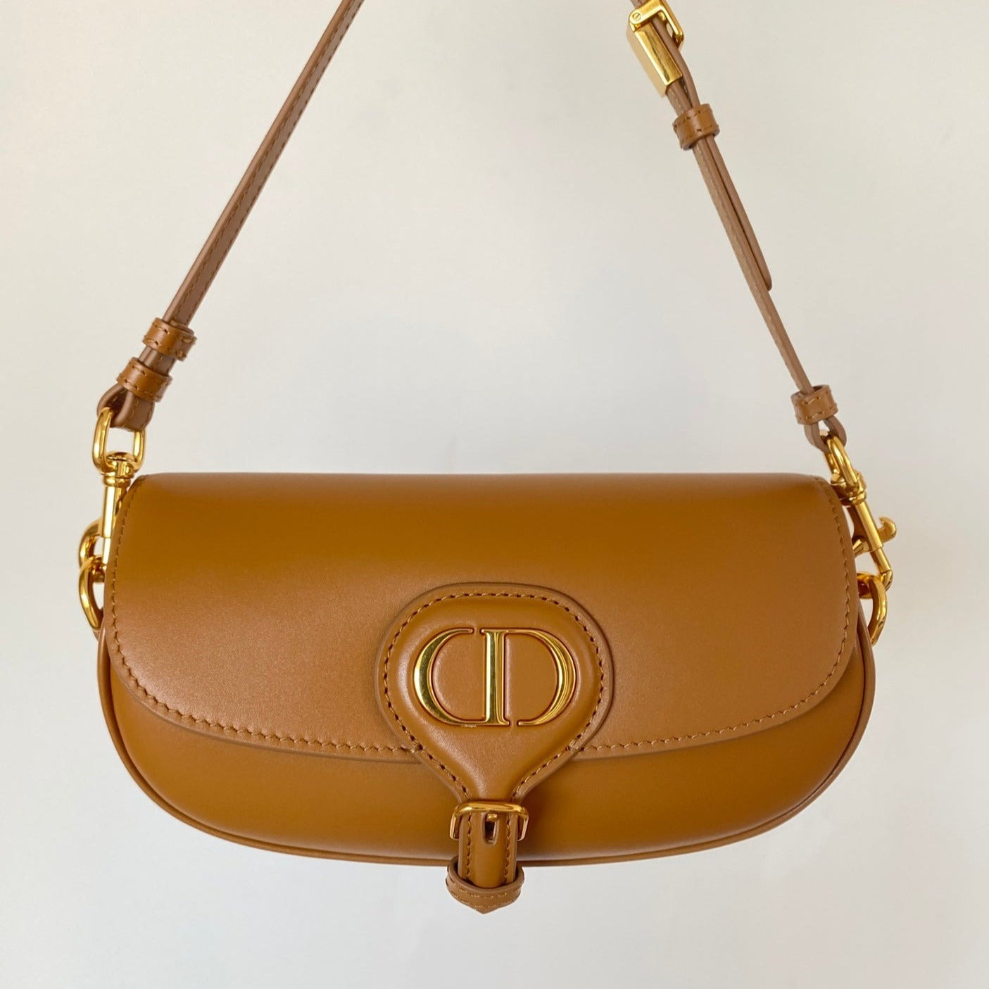 Luxury DiorBOBBY EAST-WEST 22 BAG IN CHOCOLATE BROWN CALFSKIN