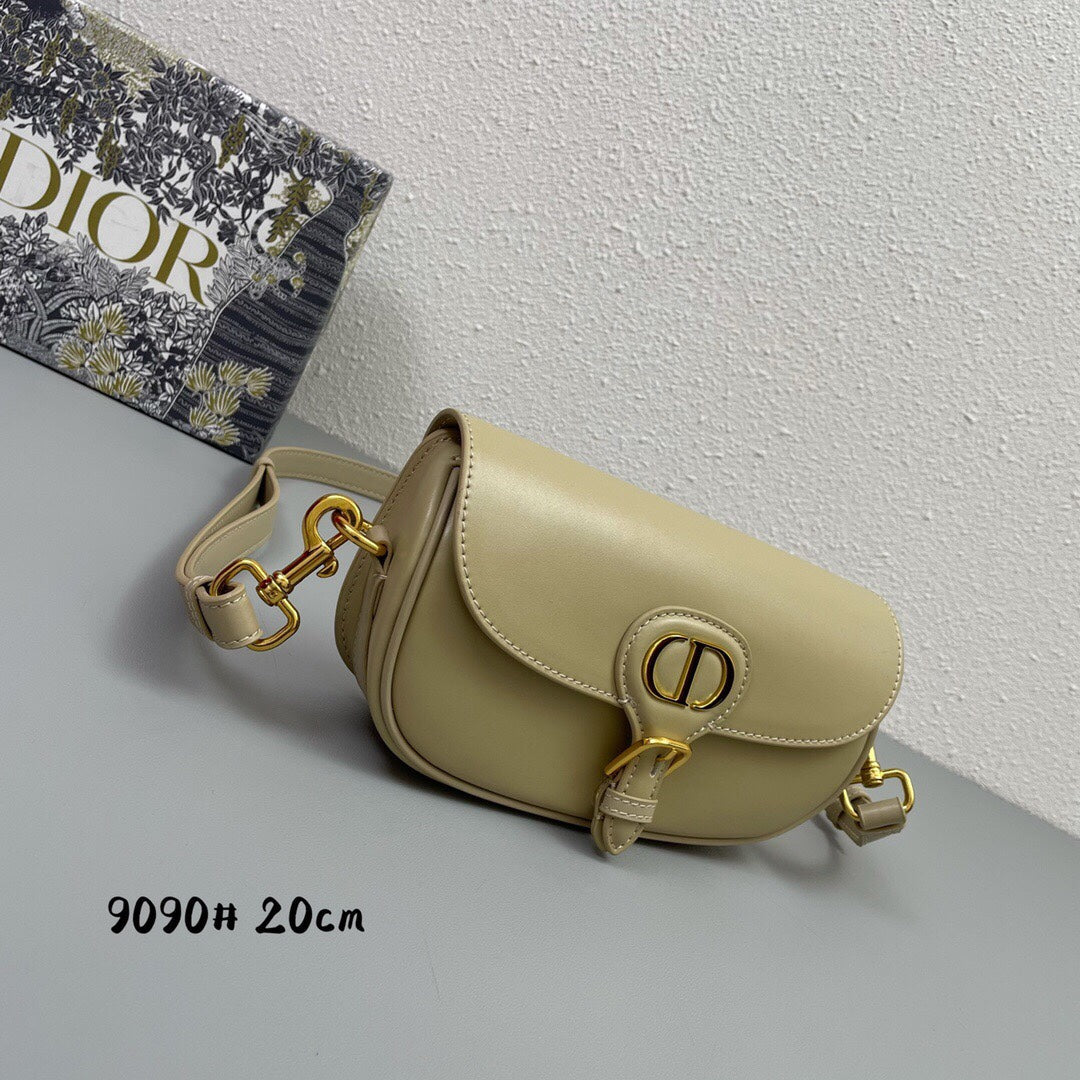 Luxury DiorMINI BOBBY EAST-WEST 20 BAG IN BEIGE CREAM CALFSKIN