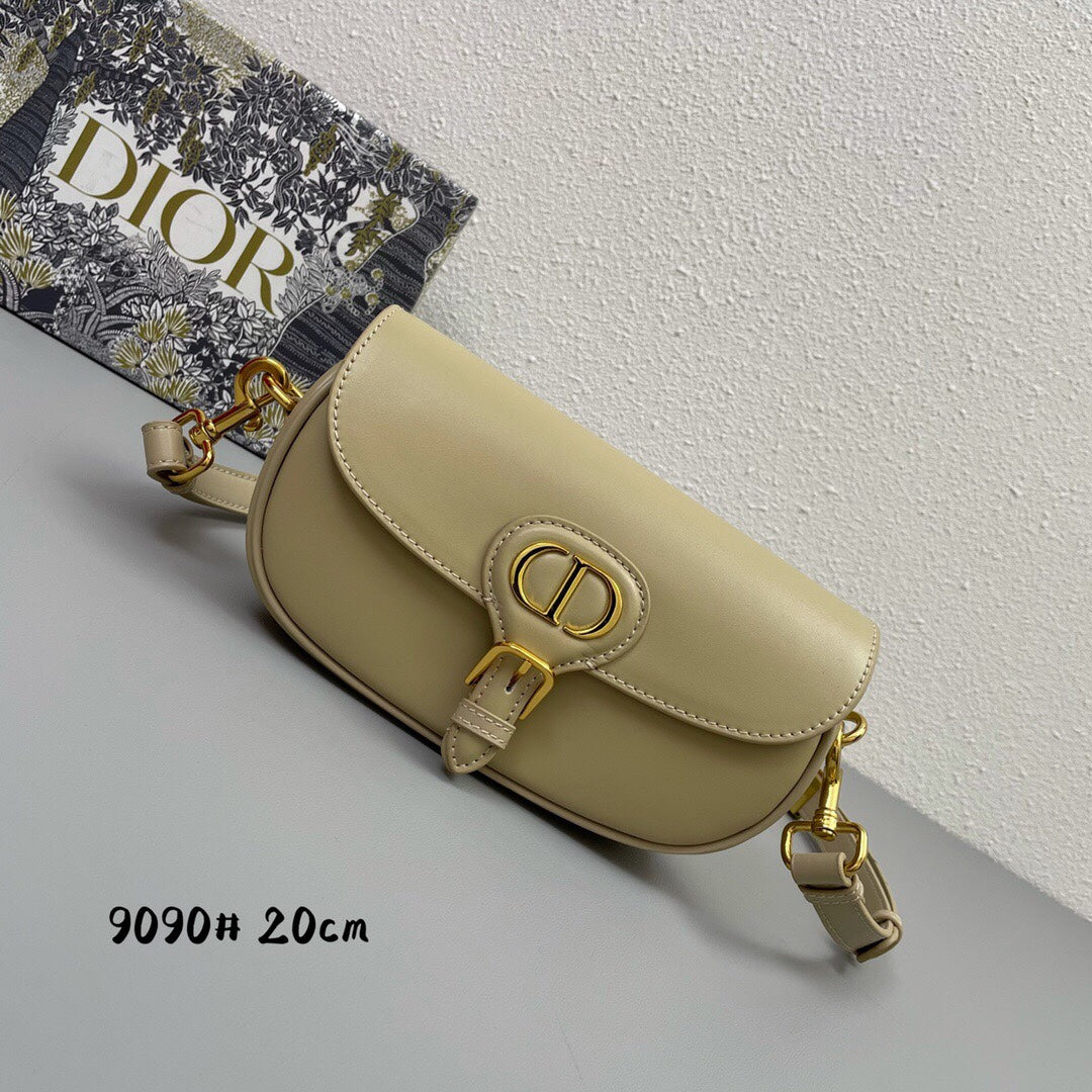 Luxury DiorMINI BOBBY EAST-WEST 20 BAG IN BEIGE CREAM CALFSKIN