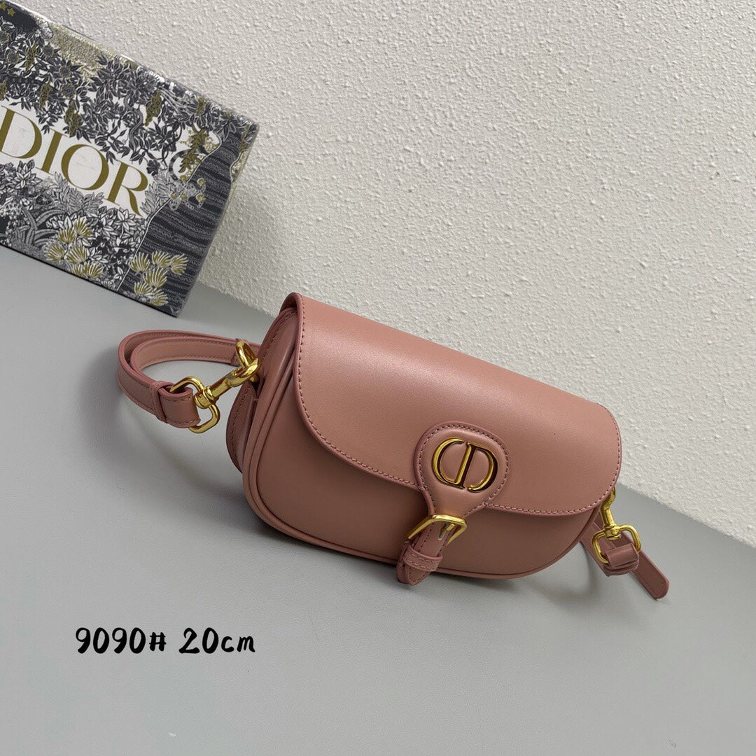 Luxury DiorMINI BOBBY EAST-WEST 20 BAG IN ROSE PINK CALFSKIN