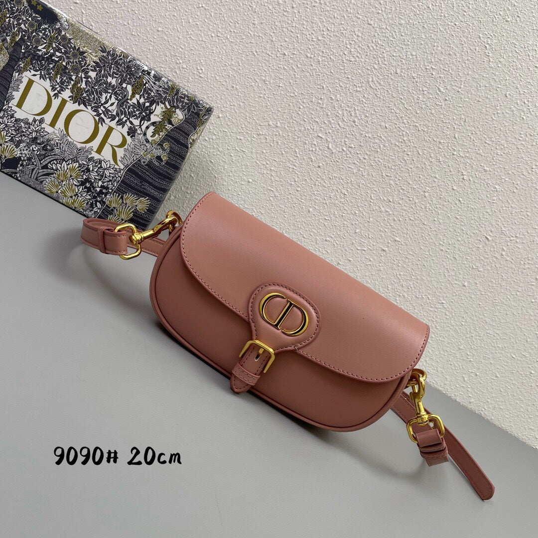 Luxury DiorMINI BOBBY EAST-WEST 20 BAG IN ROSE PINK CALFSKIN