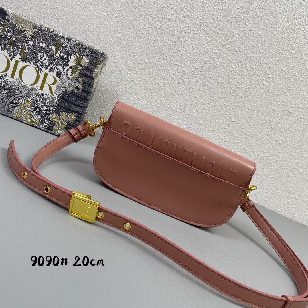 Luxury DiorMINI BOBBY EAST-WEST 20 BAG IN ROSE PINK CALFSKIN